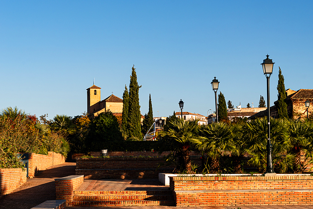 Placeta Cristo de las Azucenas, Albaicin, UNESCO World Heritage Site, Granada, Andalusia, Spain, Europe