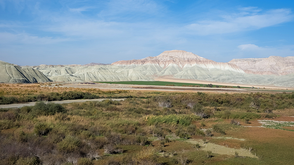 View of Nallıhan's Colorful Mountains from Davutoglan, a neighborhood in the district of Nallıhan, Ankara Province, Anatolia, Turkey, Eurasia