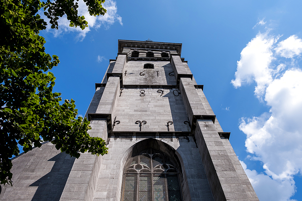 Detail of the Saint-Jean-Baptiste Church, a Catholic religious building located in the historic heart of Namur, Belgium