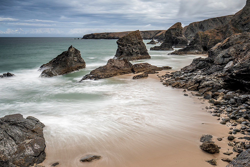 Bedruthan Steps, Cornwall, England, United Kingdom, Europe