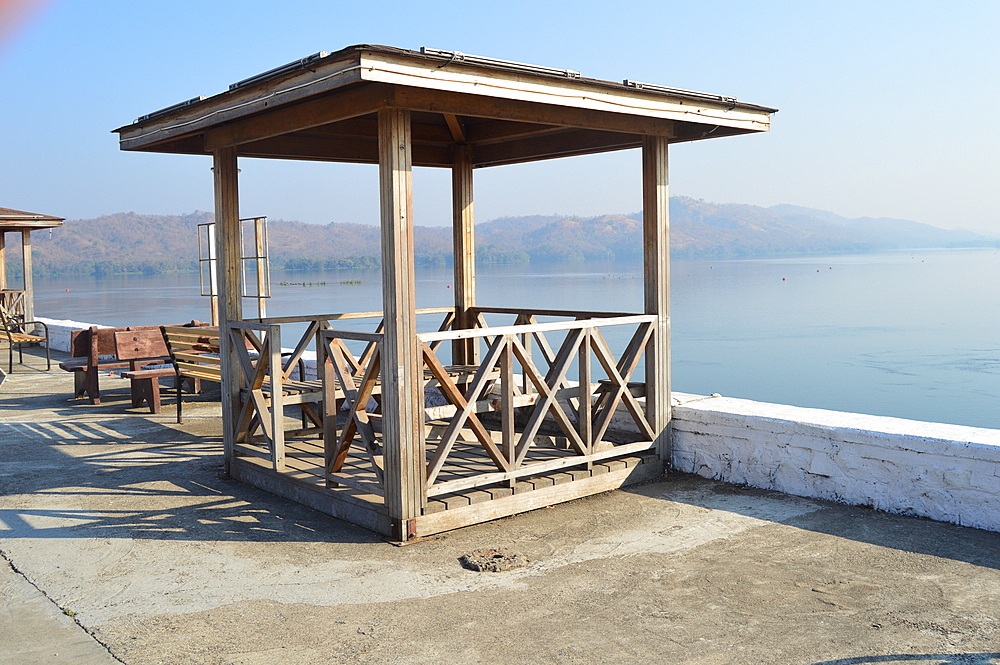 Sardar Sarovar Dam viewer's gallery, Kevadiya, Gujarat, India, Asia