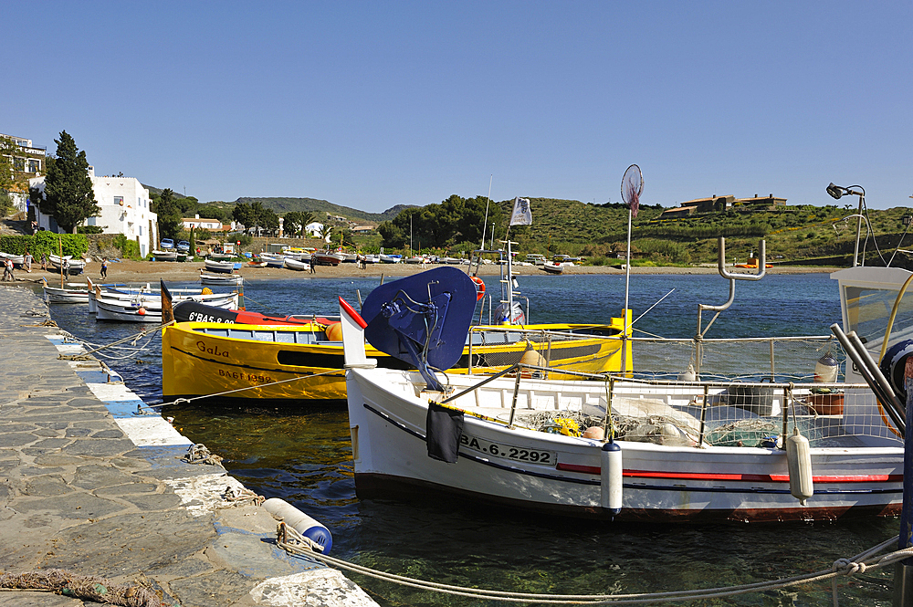 Harbour of Portlligat, Cap Creus, Costa Brava, Catalonia, Spain, Europe