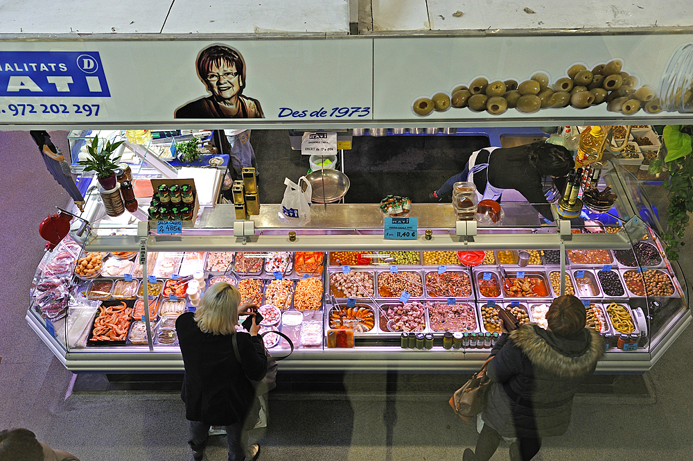 Mercat del Lleo, Girona, Catalonia, Spain, Europe