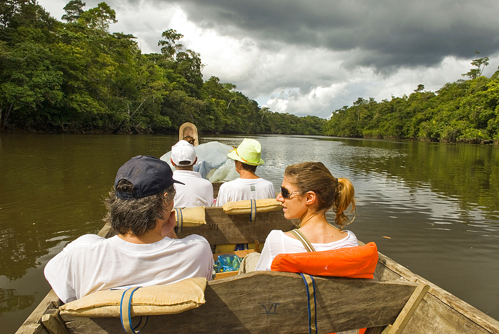 Boat trip on Kourou River, French Guiana, Overseas department and region of France, French Guiana, South America