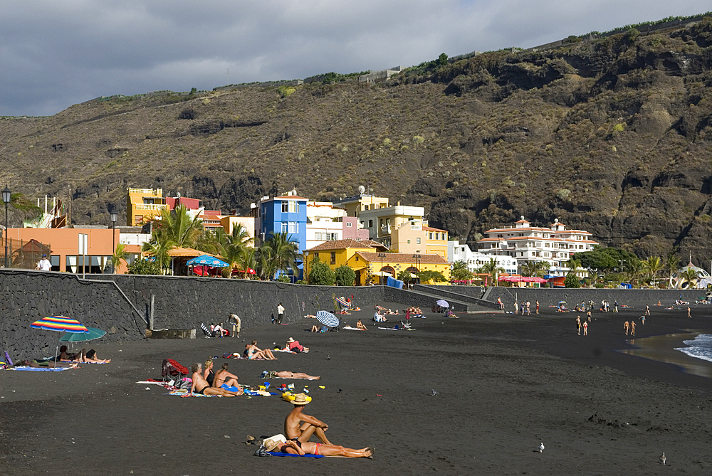 Tazacorte beach, La Palma, Canary Islands, Spain, Atlantic Ocean, Europe