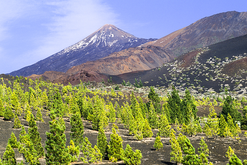 Pico Viejo, Caldeira de las Canadas, Mount Teide, Mount Teide National Park, UNESCO World Heritage Site, Tenerife, Canary Islands, Spain, Atlantic Ocean, Europe