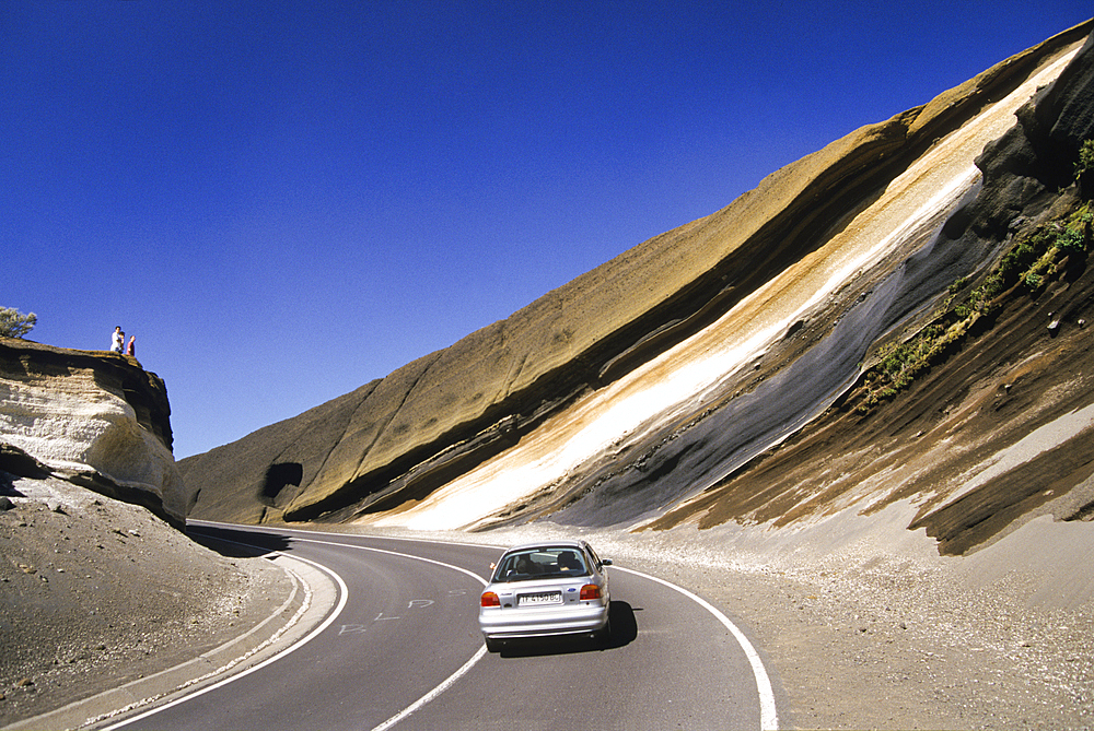 Road along the Cumbre Dorsal, Tenerife, Canary Islands, Spain, Atlantic Ocean, Europe