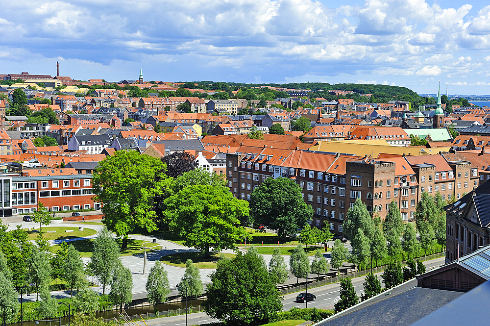 View from the rooftop of ARoS, Aarhus, Jutland Peninsula, Denmark, Europe