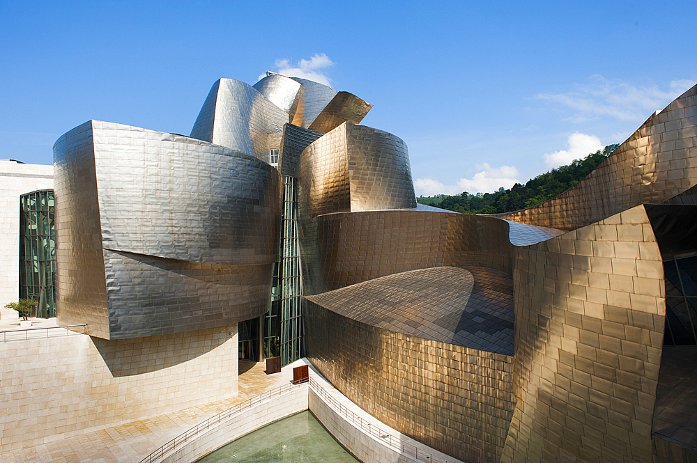 Guggenheim Museum designed by architect Frank Gehry, Bilbao, province of Biscay, Basque Country, Spain,Europe