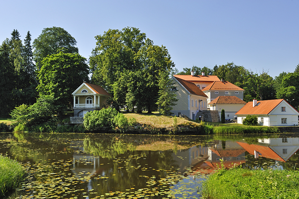 Pond of Vihula Manor Country Club, Lahemaa National Park, Estonia, Europe