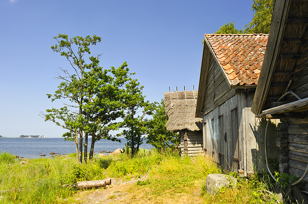 Fishermen's hut, Altja, Baltic coast, Lahemaa National Park, Estonia, Europe