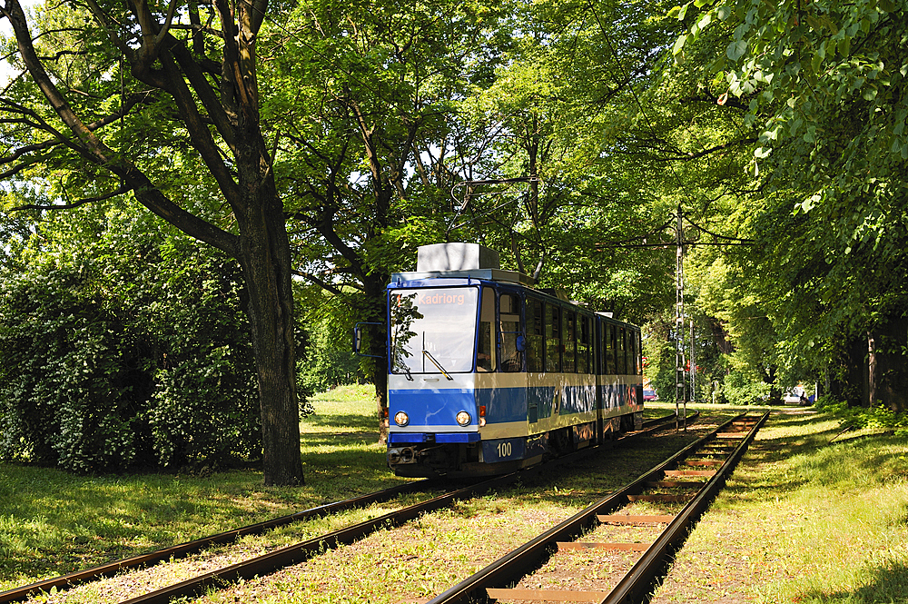 Tramway in Kalamaja district, Tallinn, Estonia, Europe