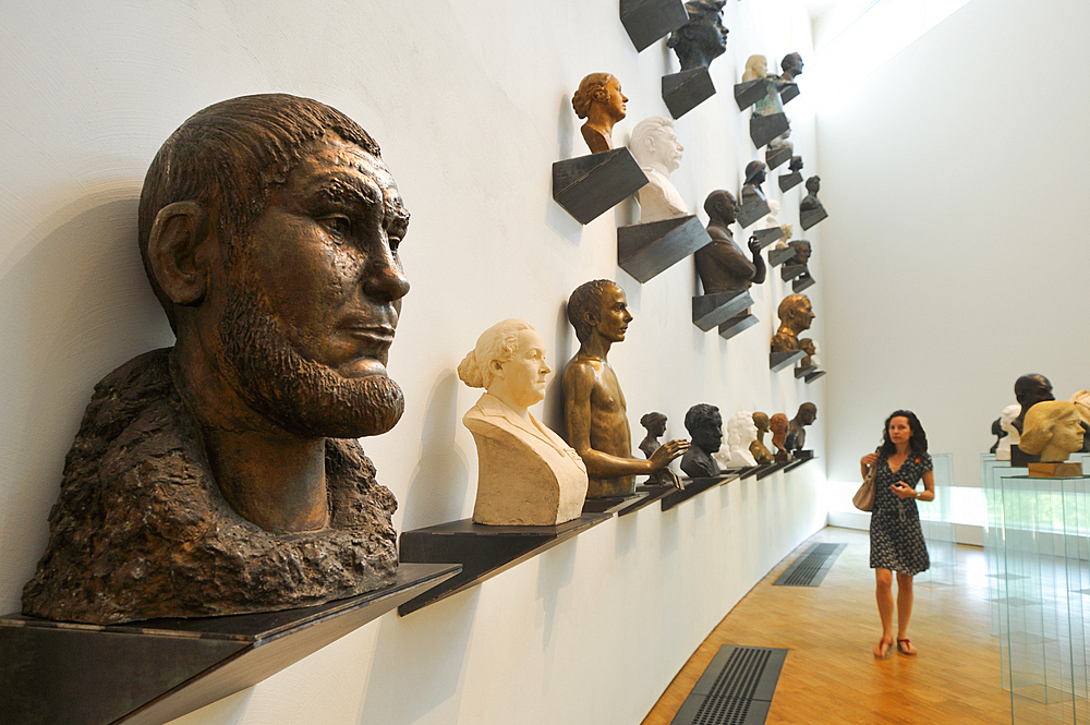 Sculpture exhibits, Kumu Art Museum, Tallinn, Estonia, Europe