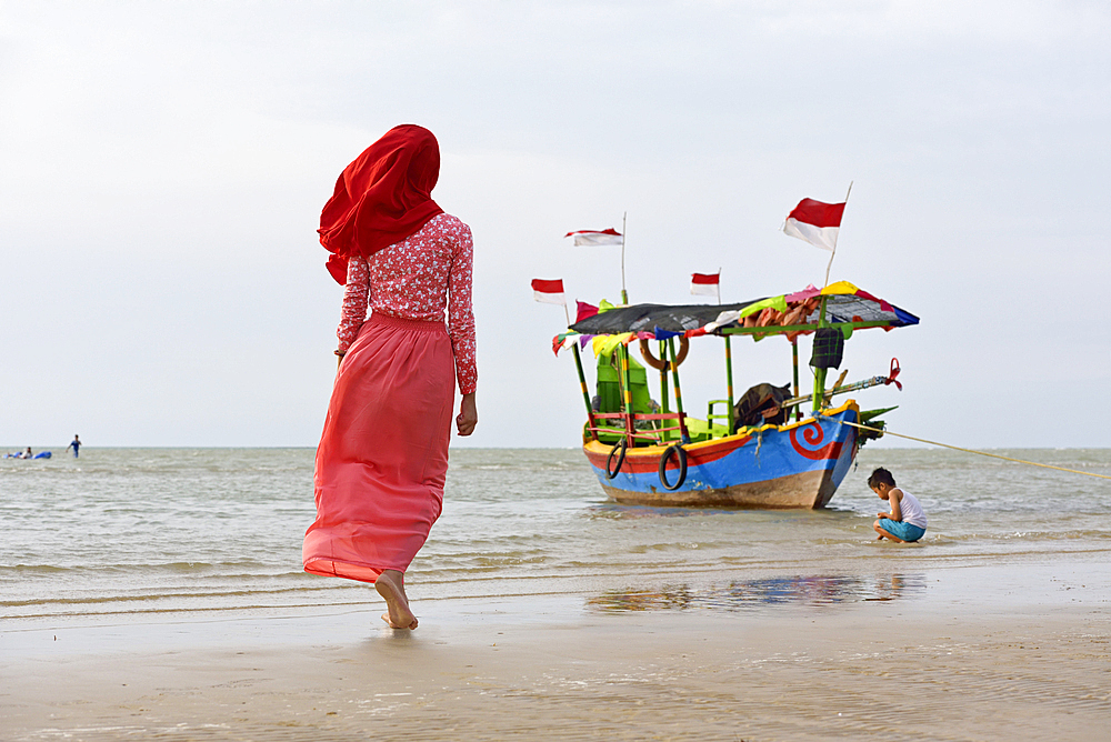 Karangjahe Beach near Lasem, Java island, Indonesia, Southeast Asia, Asia