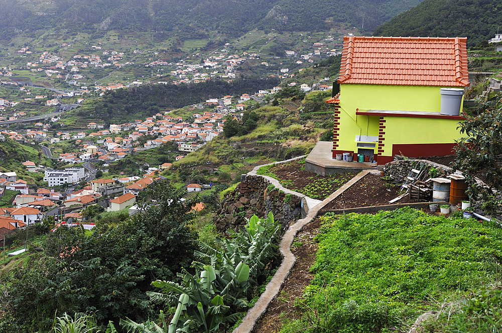 house on the heights of Machico,Madeira island,Atlantic Ocean,Portugal