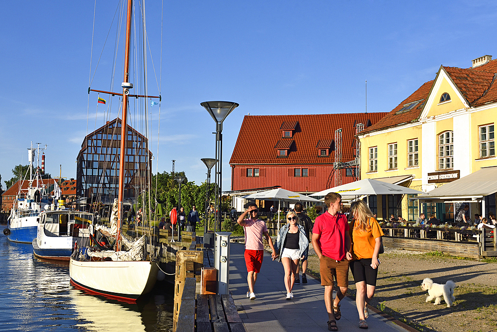 Old Harbour district, Klaipeda, port city on the Baltic Sea, Lithuania, Europe