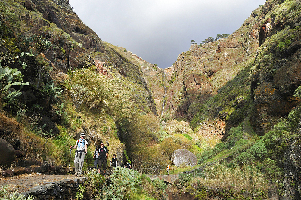 hiking trail from Prazeres to Paul do Mar,Madeira island,Atlantic Ocean,Portugal