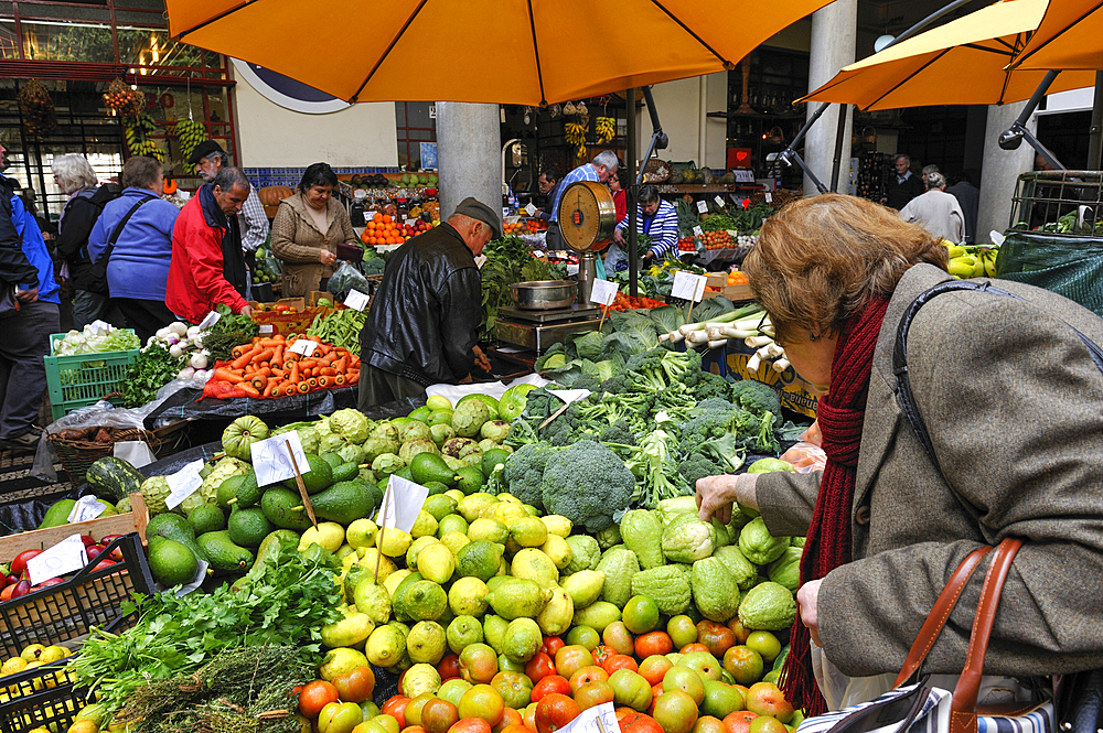 Farmers Market Hall, Funchal, Madeira island, Atlantic Ocean, Portugal