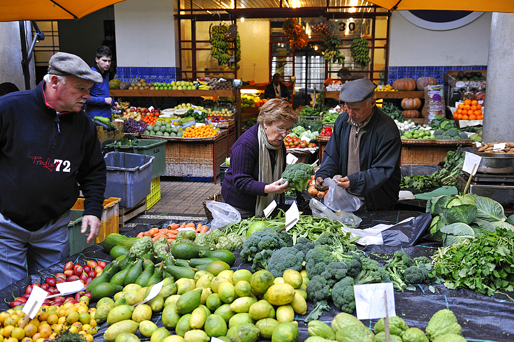 farmers Market Hall,Funchal,Madeira island,Atlantic Ocean,Portugal