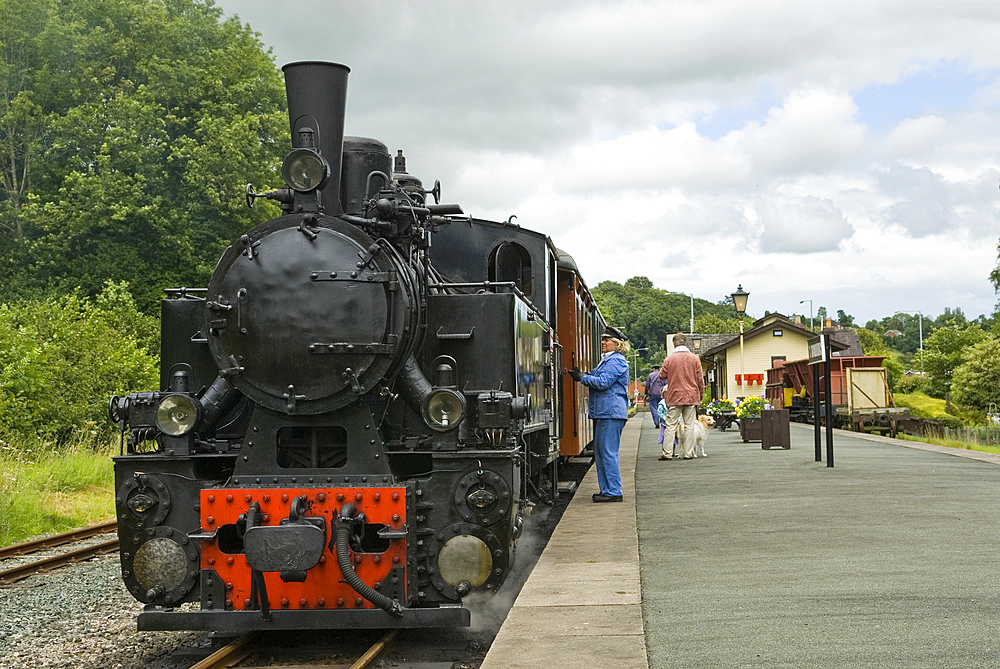 Llanfair Light Railway, Llanfair Caereinion, Welshpool, Powys, Wales, United Kingdom