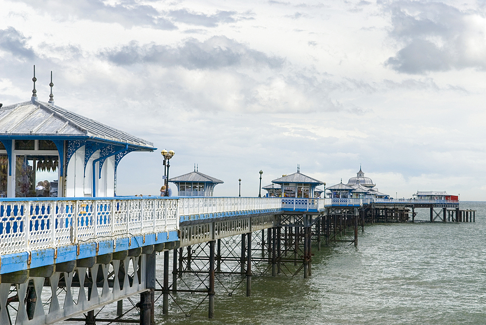 Llandudno Pier Pavilion Theatre at the North Parade end of promenade, Llandudno, Clwyd, Wales, United Kingdom