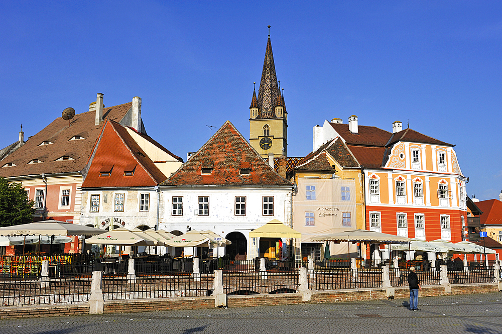 Small Square of Sibiu, Transylvania, Romania