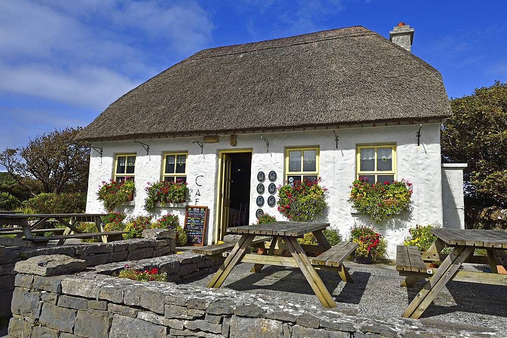 Teach Nan Phaidi restaurant, Inishmore, largest of the Aran Islands, Galway Bay, County Galway, Connacht, Republic of Ireland