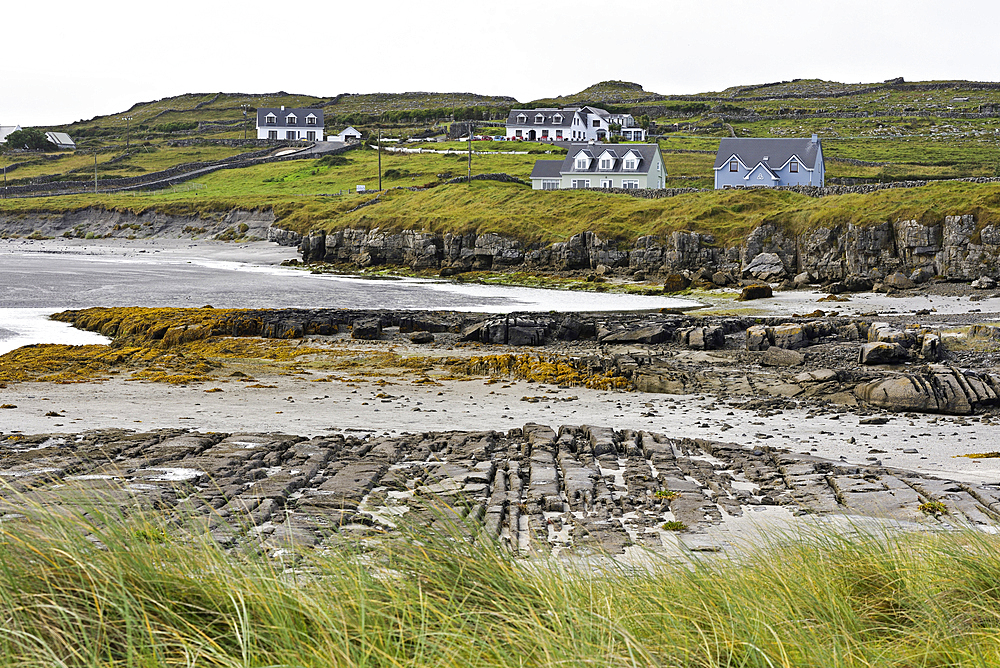 hamlet on the east end of the Island near the Aer Arann Air field, Inishmore, the largest of the Aran Islands, Galway Bay, West Coast, Republic of Ireland, North-western Europe