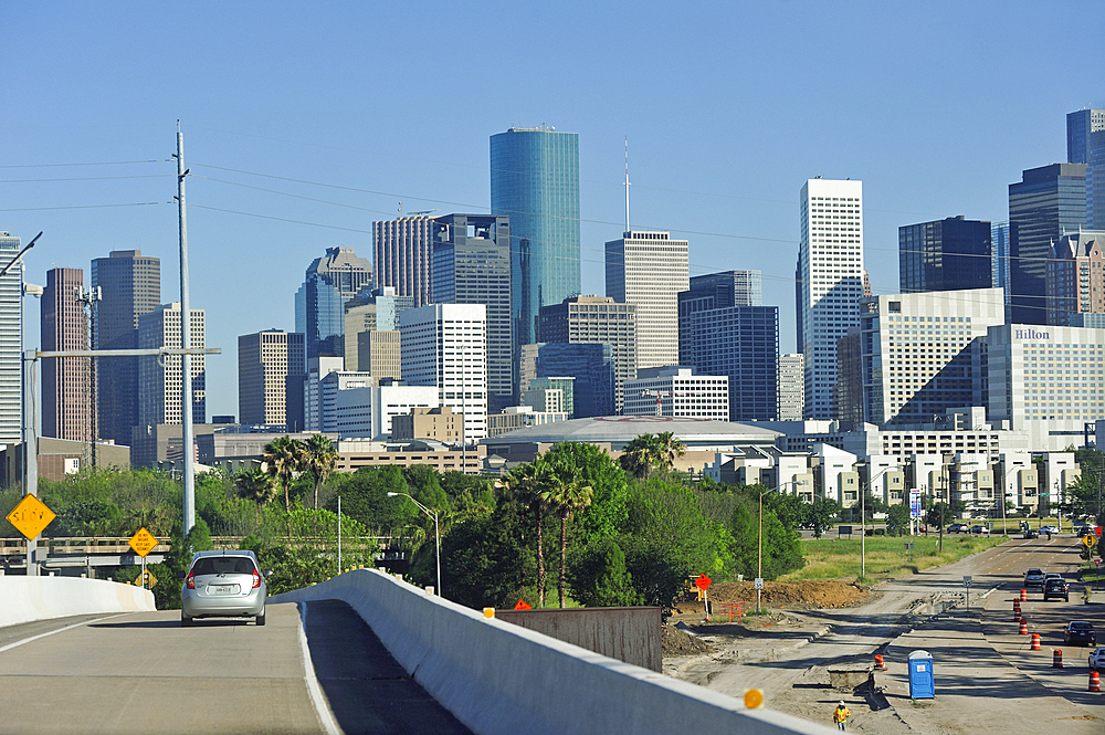 Skyline view from the south of Houston, Texas, United States of America