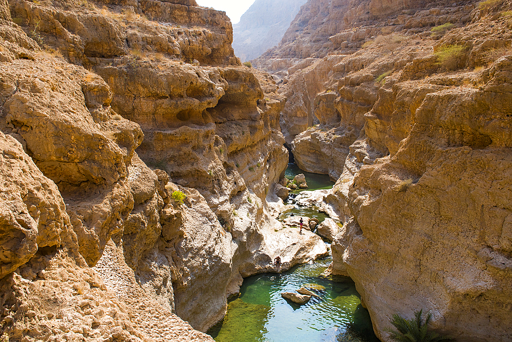 Wadi Shab, canyon near Tiwi, Sultanate of Oman, Arabian Peninsula