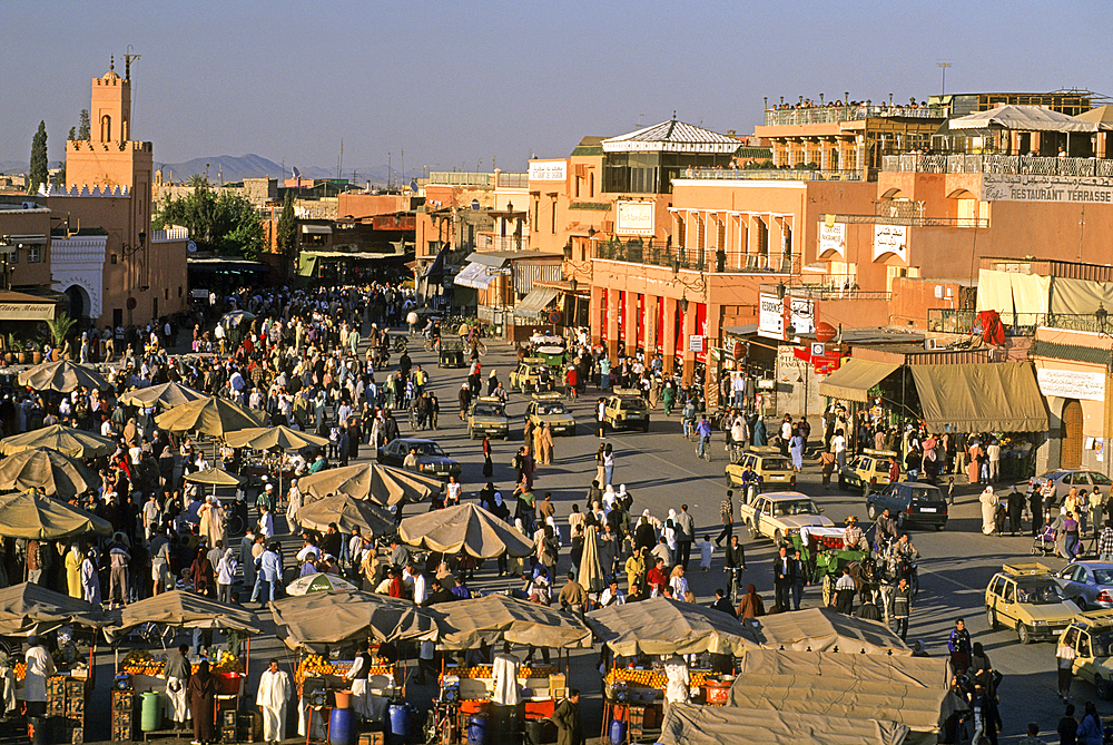 Jamaa el Fna square,Marrakech,Atlas,Morocco,North Africa