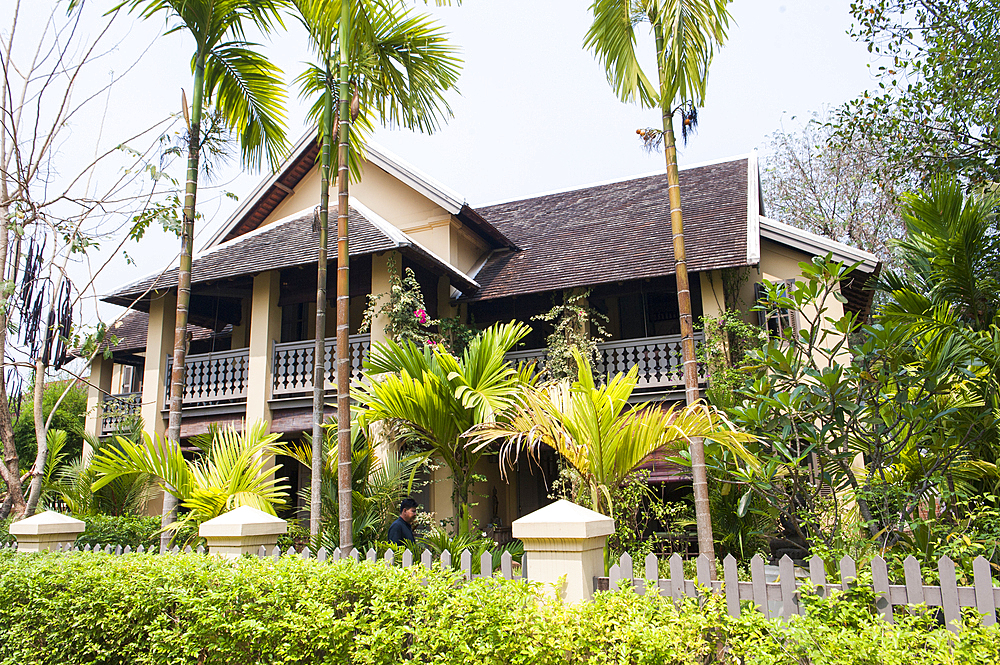 Residential house in That Luang district, Luang Prabang, Laos, Southeast Asia