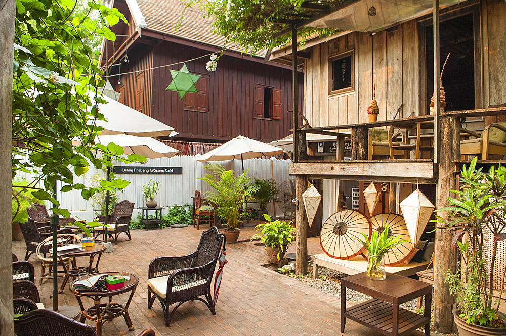 Artisans Cafe, Heritage House Lane at Luang Prabang, Laos, Southeast Asia