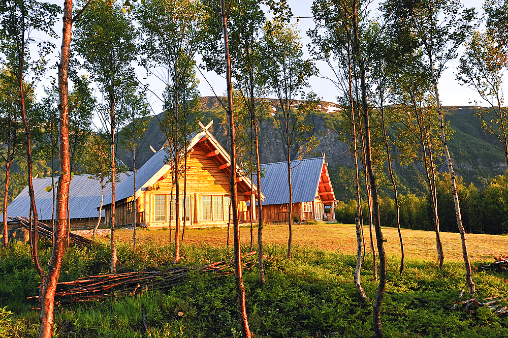 Hotel chalet of Solvik Gard,region of Lyngen,County of Troms,Norway,Northern Europe