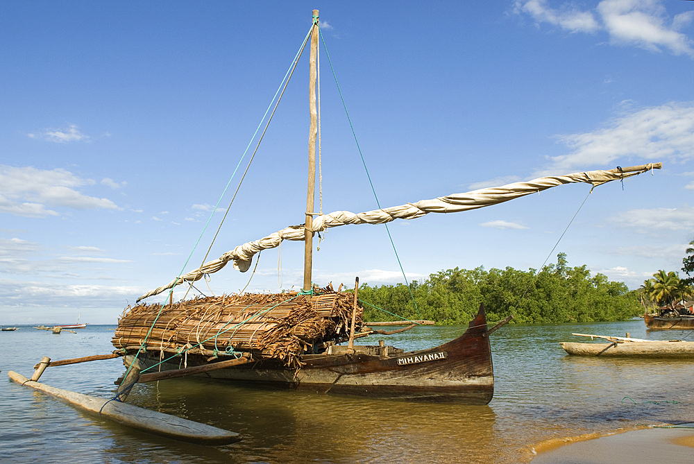 Proa,village of Ambatozavavy, Nosy Be island,Republic of Madagascar,Indian Ocean