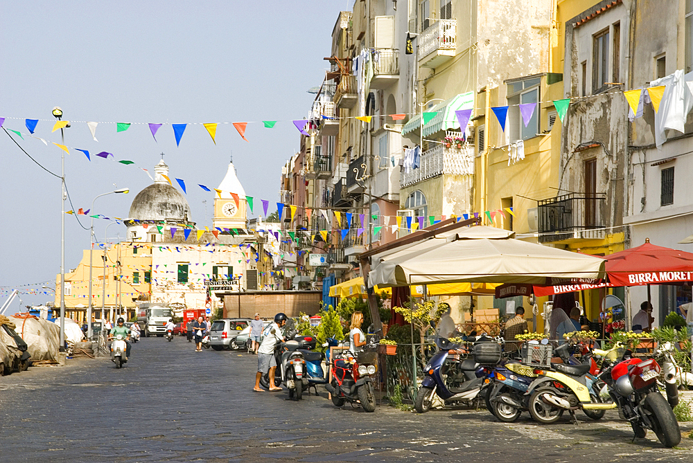 Marina Grande of Sancio Cattolico, Procida Island, Campania region, Italy, Europe