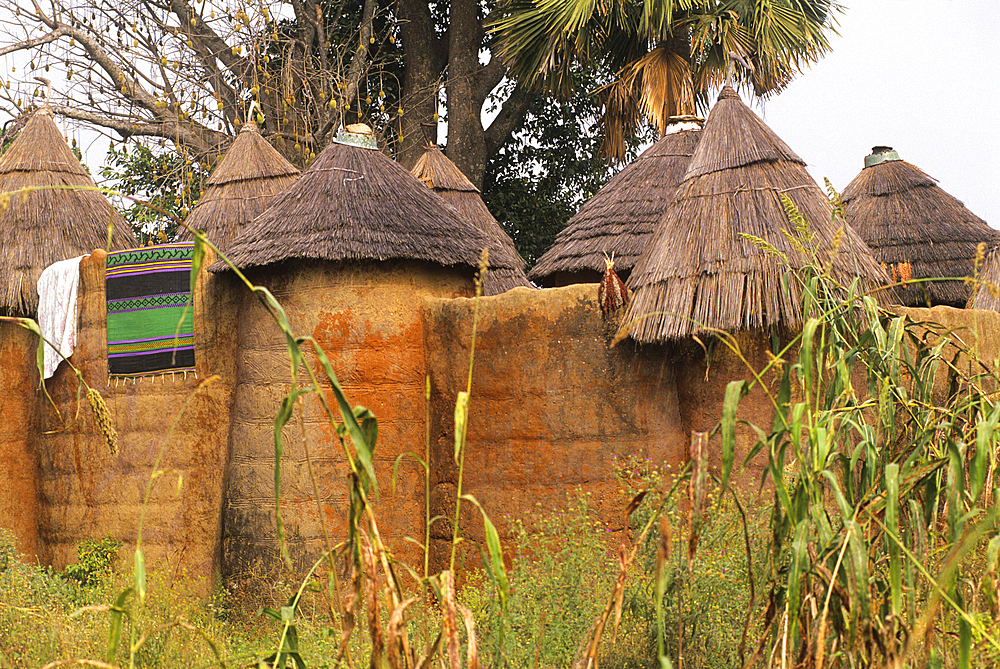Fortified house, known as Tata Somba ('Somba house') in a Tammari (also known as Batammariba, Tamberma, Somba, Otamari) village, Atakora department, Benin, Gulf of Guinea, West Africa