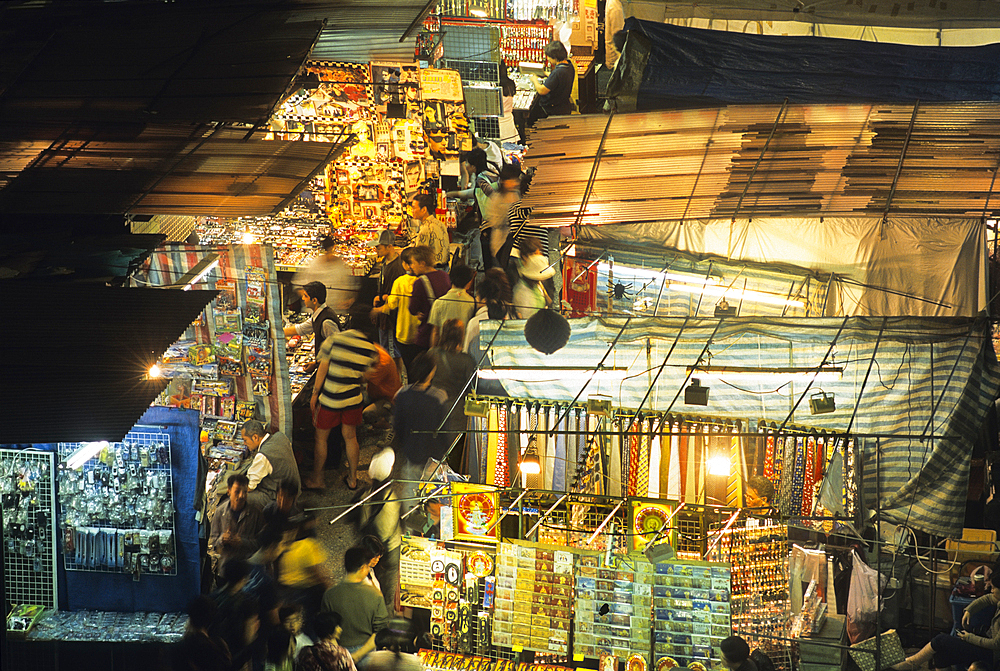 Night market in Temple Street,Kowloon Peninsula,Hong-Kong,People's Republic of China,Asia