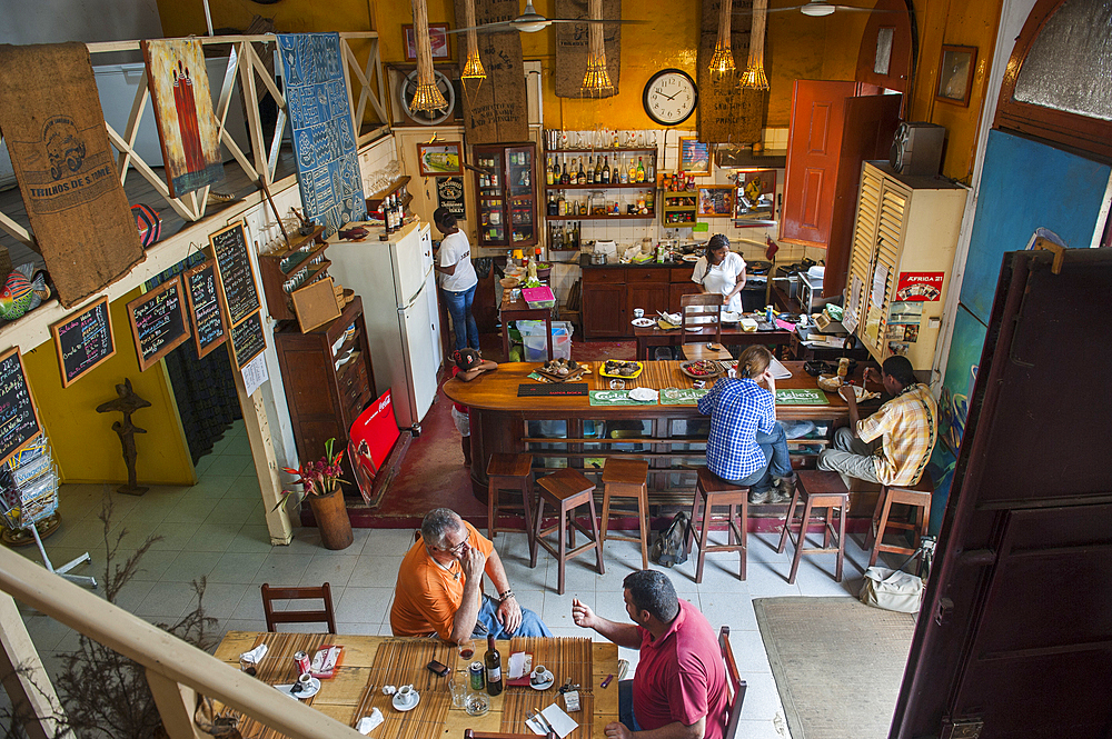 Xicos cafe,city of Sao Tome,Sao Tome Island, Republic of Sao Tome and Principe,Africa