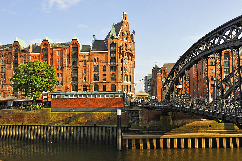 Speicherstadt (City of Warehouses), HafenCity district, Hamburg, Germany, Europe