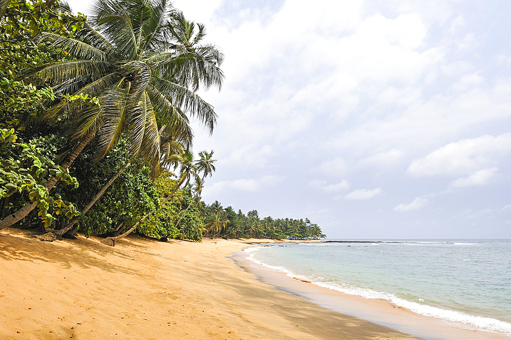 Ihame beach in the far southern part of Sao Tome Island, Republic of Sao Tome and Principe,Africa