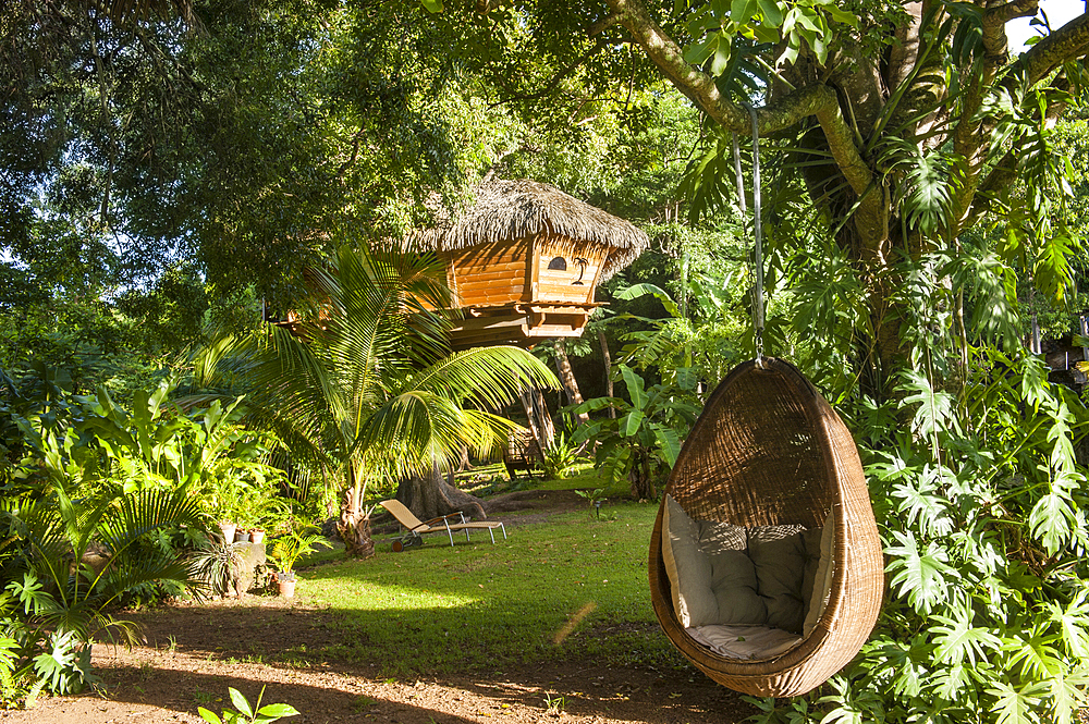 Tree house at Habitation Getz, Vieux-Habitants, Basse-Terre, Guadeloupe