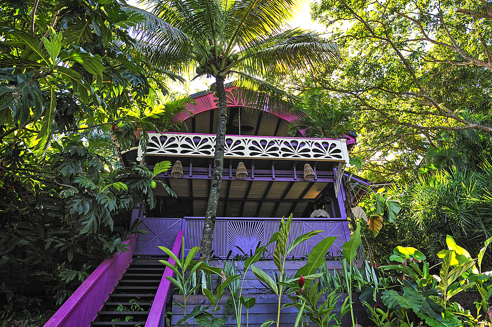 'Lea's Kaz' bungalow rental of 'Tendacayou Ecolodge et Spa', Deshaies, Basse-Terre, Guadeloupe, overseas region of France,Leewards Islands, Lesser Antilles, Caribbean
