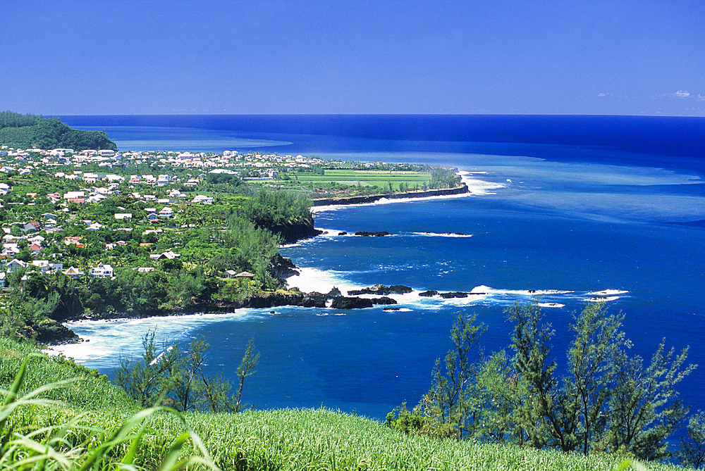The Wild coast,Manapany, Reunion island, Overseas departement of France, Indian Ocean