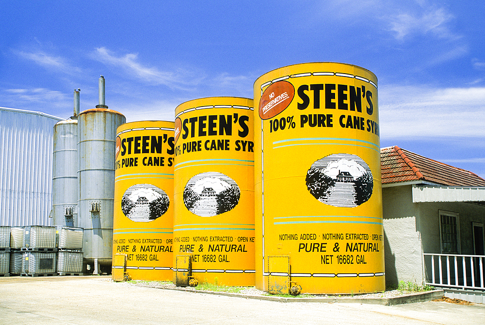 Cane syrup tanks, Abbeville, Vermilion Parish, Louisiana, USA