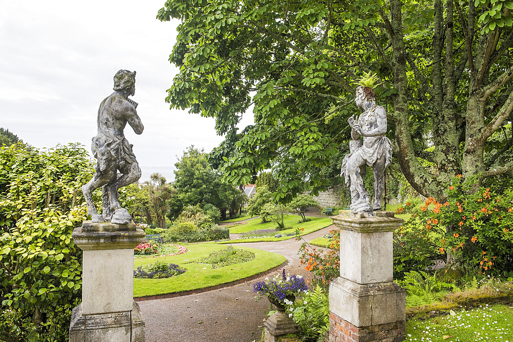 Statues in Candie Gardens, St Peter Port, Guernsey Island, Bailiwick of Guernsey, United Kingdom