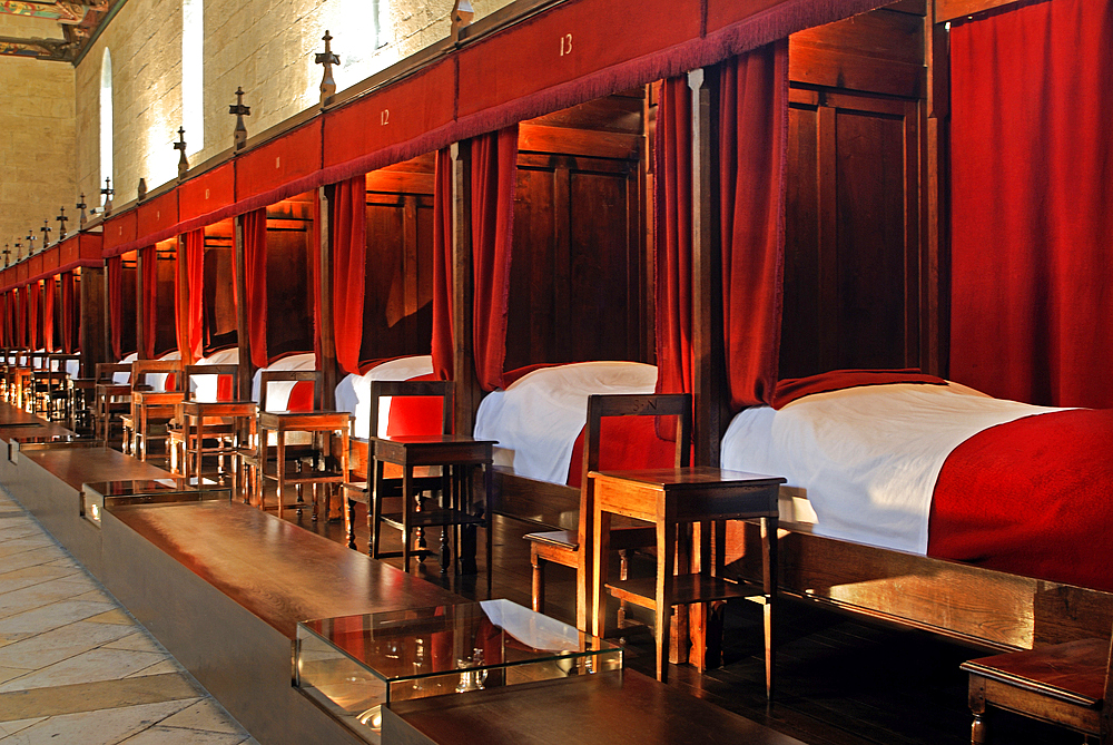 Room of the Poors,Hotel-Dieu of Beaune,Cote-d Or department,Burgundy region,France,Europe