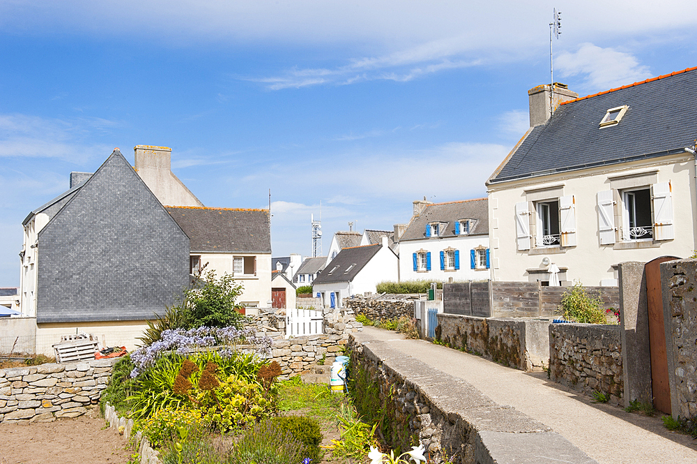Ile de Sein,off the coast of Pointe du Raz,Finistere department,Brittany region,west of France,western Europe