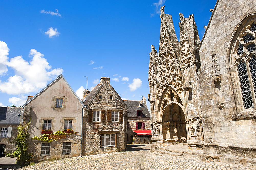 Our Lady of Roscudon Church,Pont-Croix,Finistere department,Brittany region,west of France,western Europe