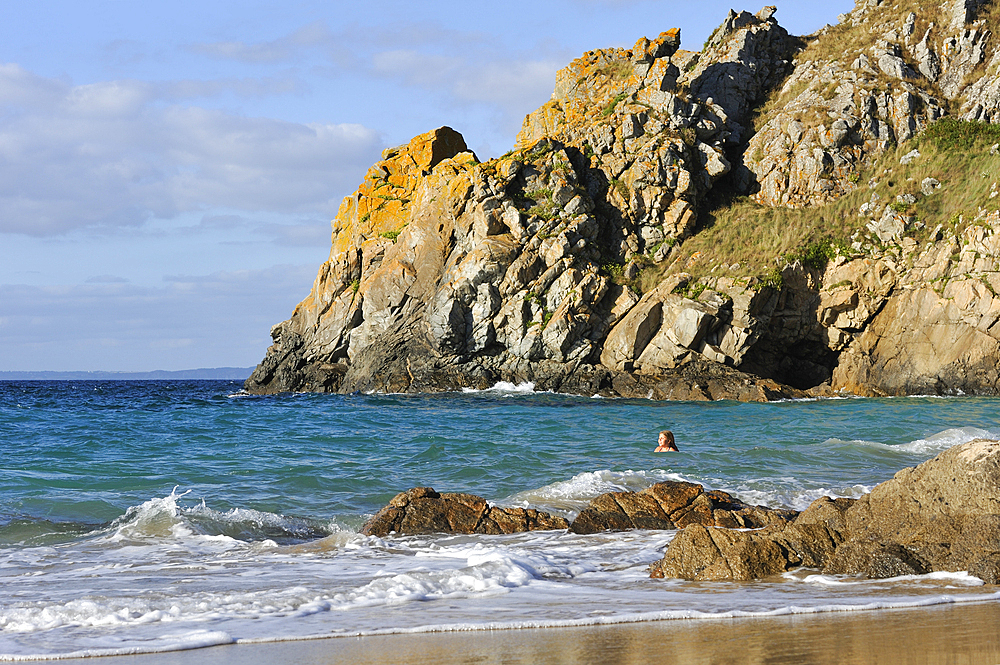 Pors Peron beach,Beuzec-Cap-Sizun,Finistere department,Brittany region,west of France,western Europe